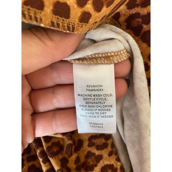 BP  BNWOT Women "leopard print" flare pants Plus Size NEW - Picture 5 of 7